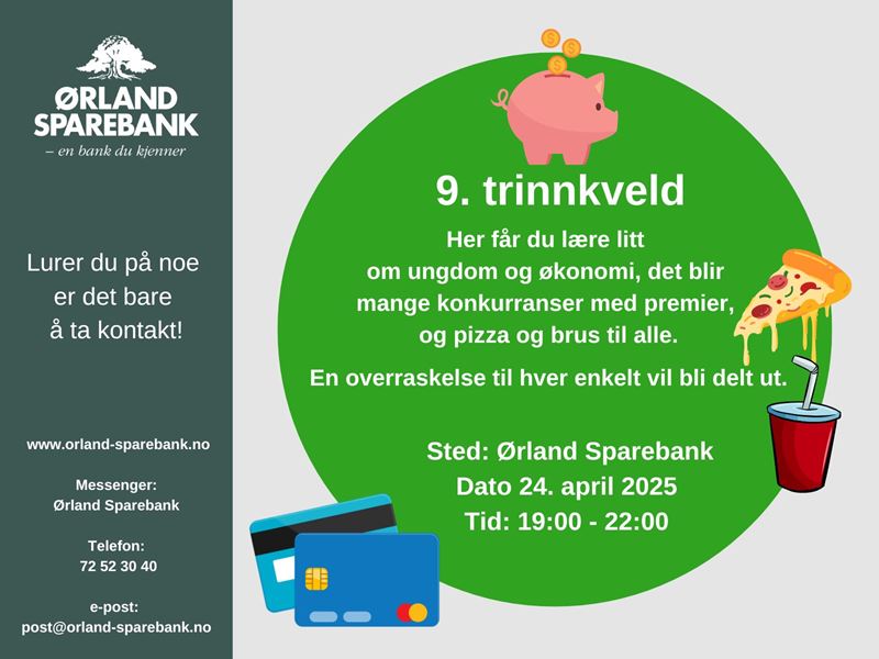 Plakat med info om 9. trinn treff