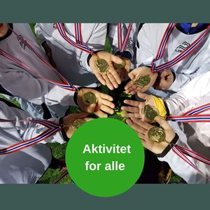 Barn med medaljer  - aktivitet for alle