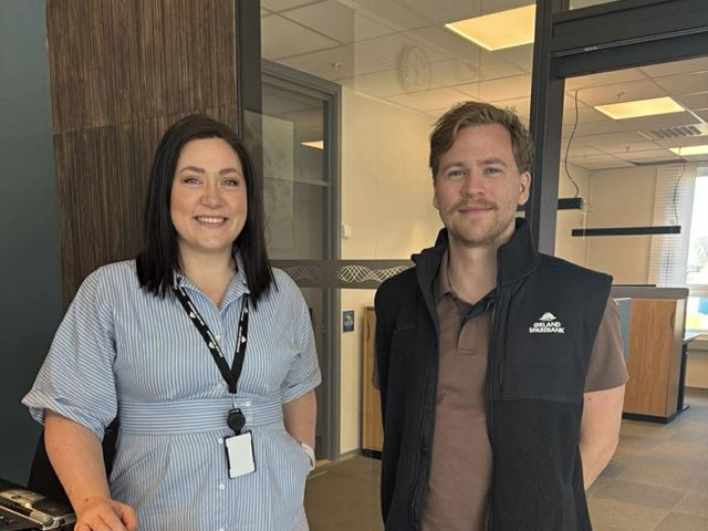Turid og Adrian i Ørland Sparebank
